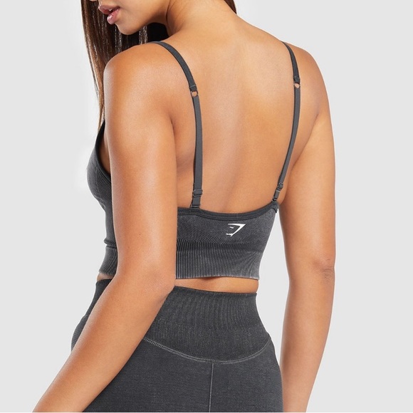 Gymshark Sweat Seamless Washed Midi Tank NWT - Picture 2 of 9